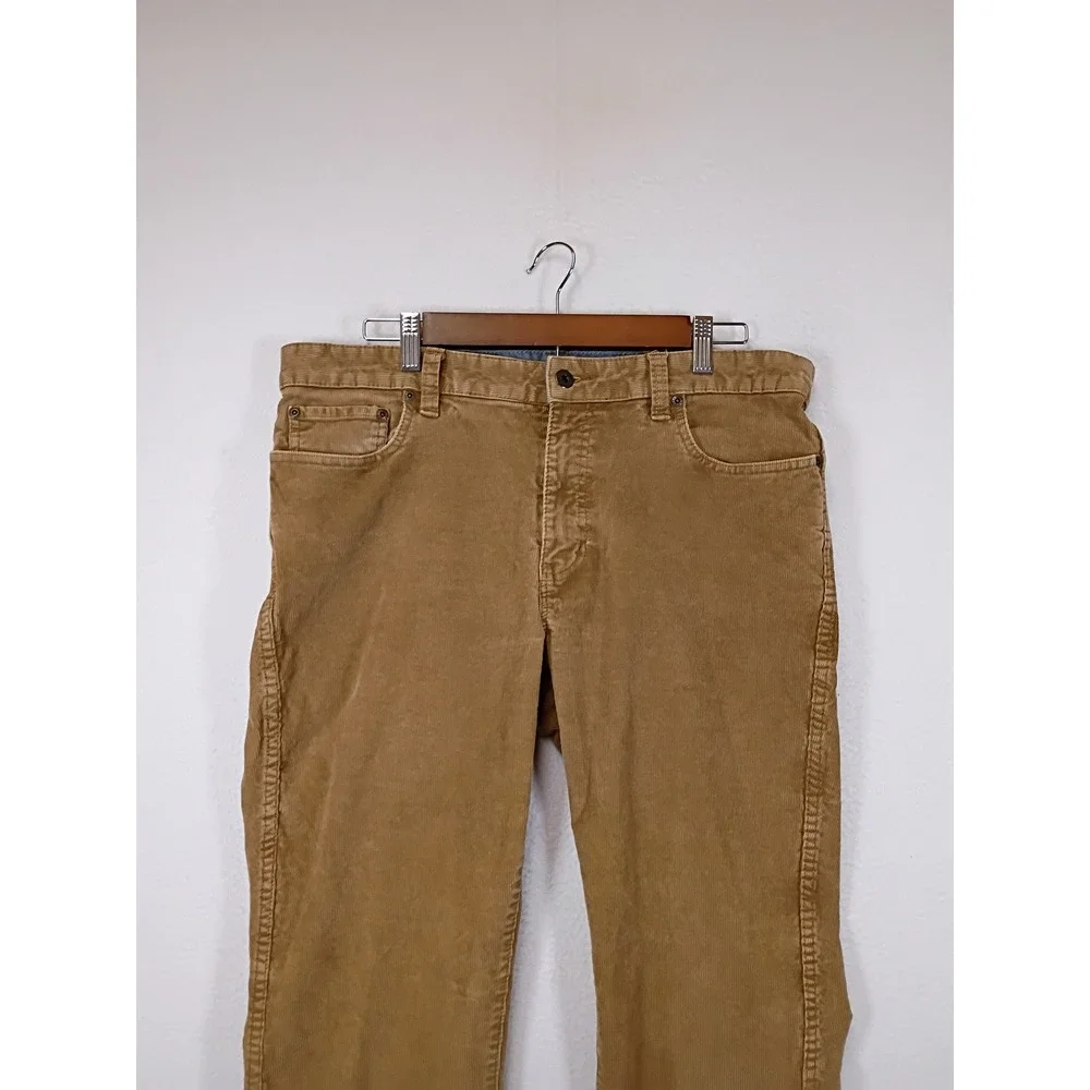 Outdoor Heritage L.L.Bean Mens 36x32 Tan Standard Fit Corduroy Pants 502837